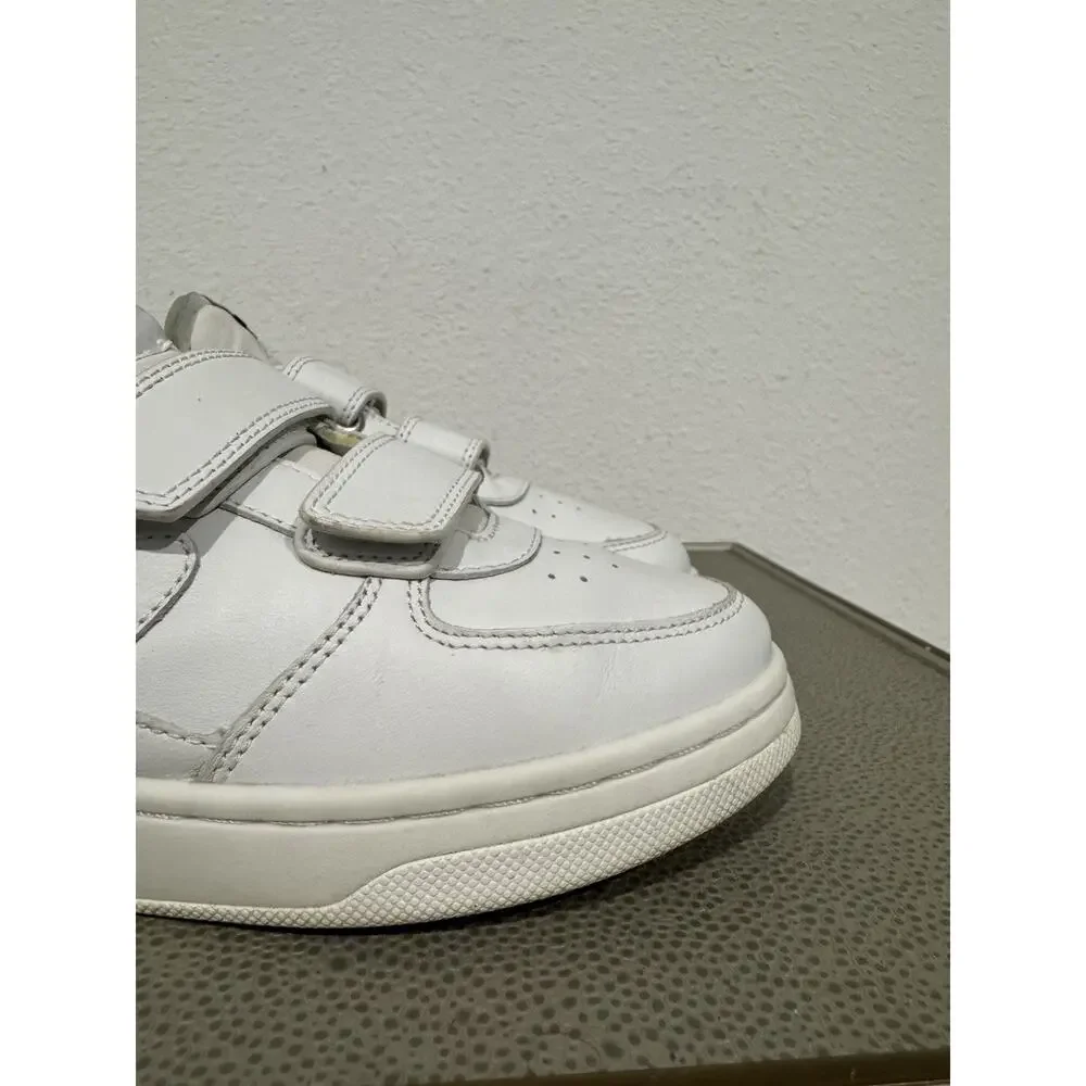 rag & bone Women’s Retro Court Strap Sneaker Size 37 White Leather